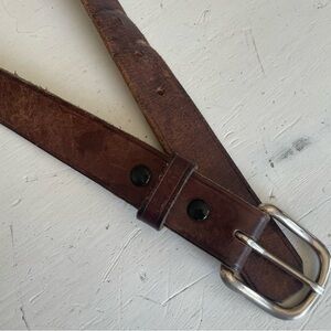 Leatherworld Made in Canada Brown Belt Size 38 Mens